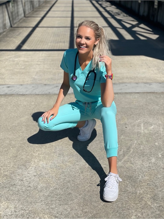 Figs Pants - Figs Fresh Aqua Scrub Set